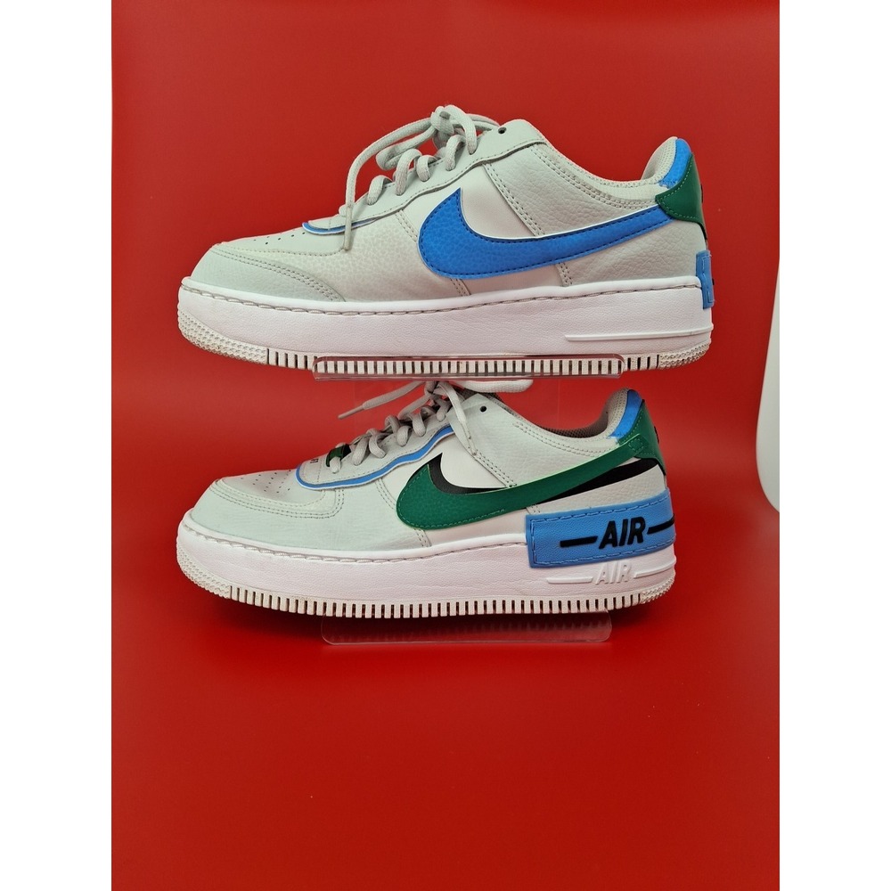 Nike Air Force 1 Shadow Photon Dust/Malachite Womens Size 9, CI0919 004. - Picture 6 of 10